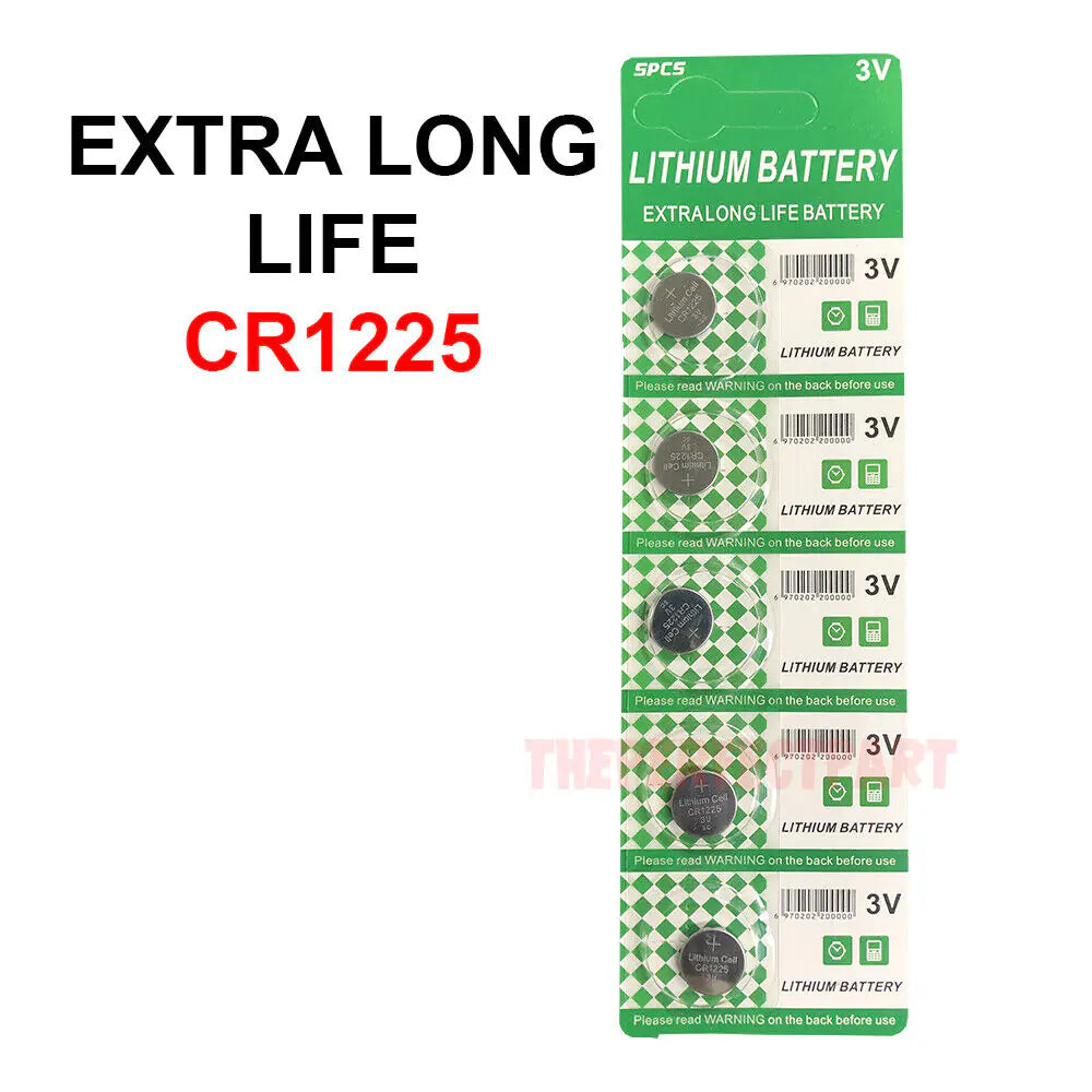 5 PCS New Lithium Battery 3V CR1225 /CR 1225 Button Cell Watch EXTRA LONG LIFE by Anti Spier