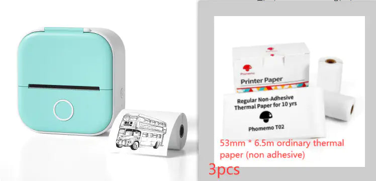 Portable Mini Thermal Label Printer Home Photo Printer Student Wrong Question Printer Bluetooth Mini Label Printer Price Tag by Anti Spier