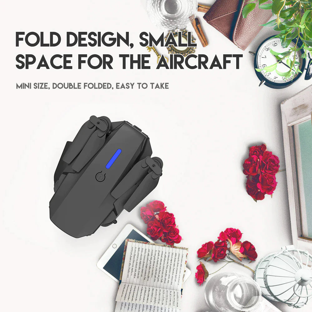 2023 New RC Drone With 4K HD Dual Camera WiFi FPV Foldable Quadcopter +4 Battery by Anti Spier