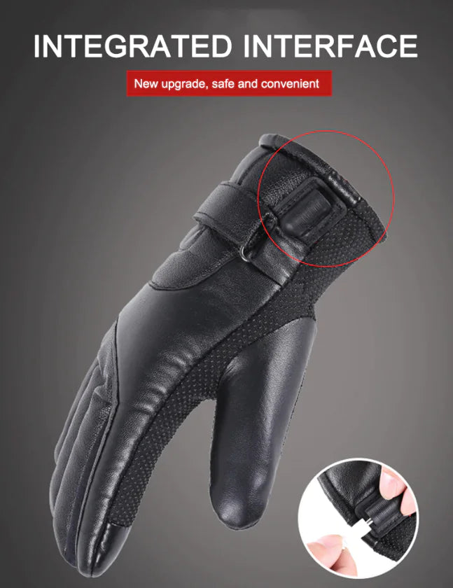 Electric USB Heated Gloves Winter Warming Thermal Ski Snow Hand Warm Windproof by Anti Spier