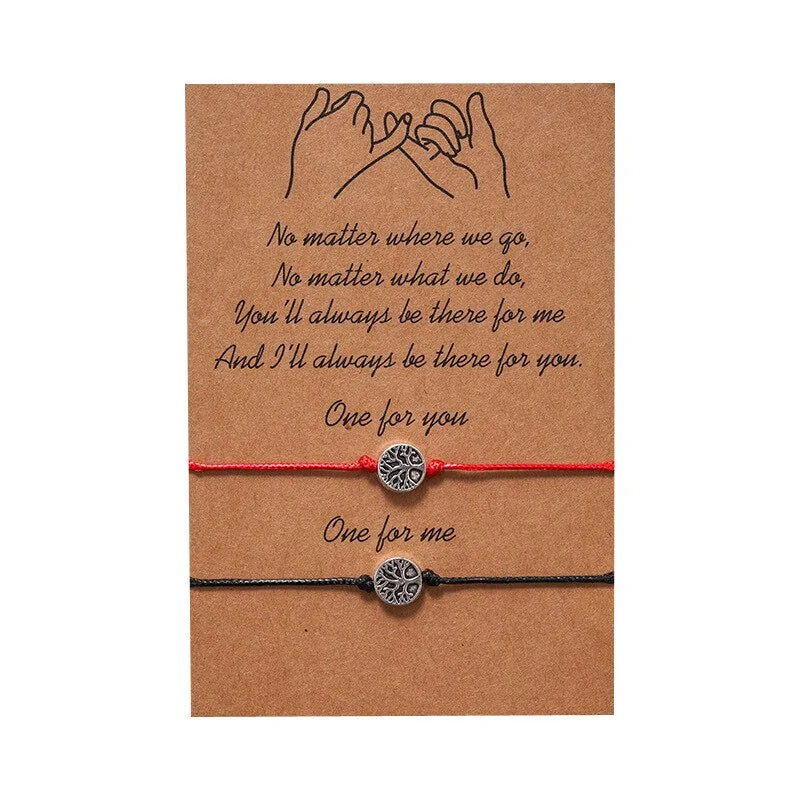 Tree of Life Adjustable Bracelet Set: Best Friends Forever Fashion Jewelry by Anti Spier
