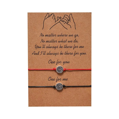 Tree of Life Adjustable Bracelet Set: Best Friends Forever Fashion Jewelry by Anti Spier