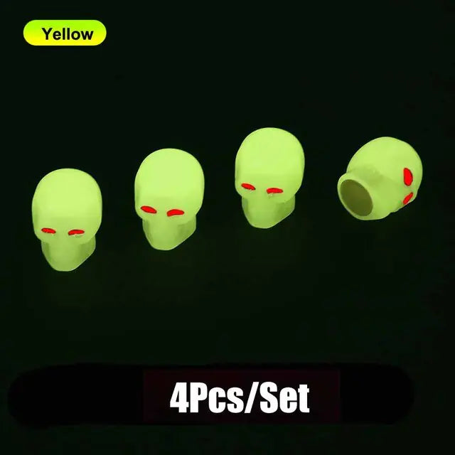 Glow in The Dark Tire Valve Caps by Anti Spier