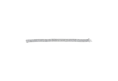 14K Gold 5.00 Cttw Square Princess Cut White Diamond Rectangular Invisible Set Link Tennis Bracelet (H-I Color, SI2-I1 Clarity) - 7.25” Inches by Anti Spier