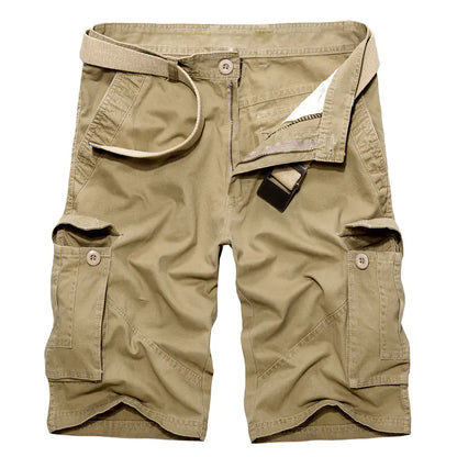 Plus Size Men's Multi Pocket Cargo Shorts by Anti Spier