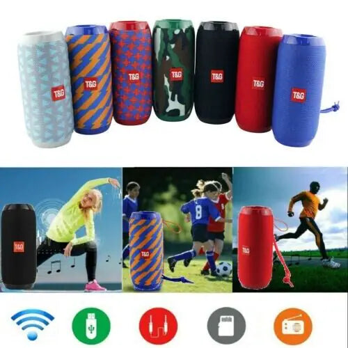 Bluetooth Speaker Wireless Waterproof Outdoor Stereo Bass USB/TF/FM Radio LOUD by Anti Spier