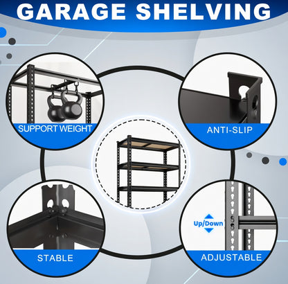 5-Tier Heavy Duty Metal Storage Shelves, Shelving Units, Adjustable Racks by Anti Spier
