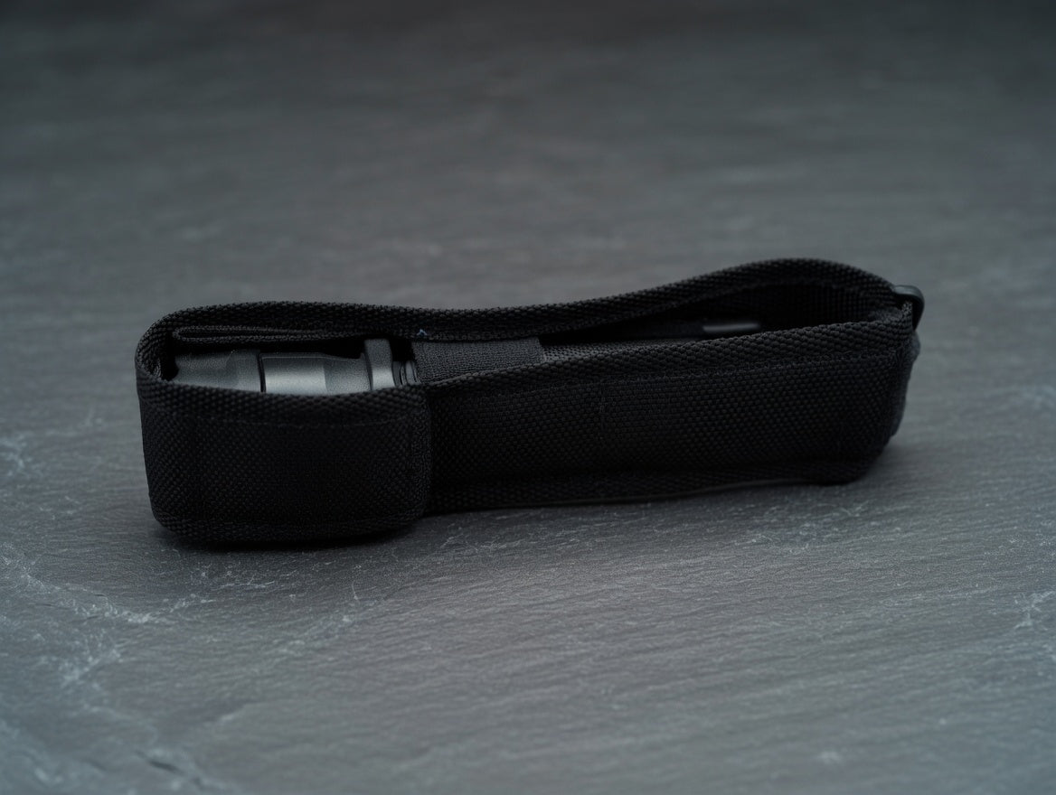 Black Flashlight Stun Shock Rechargeable Super Bright LED with Holster by Anti Spier