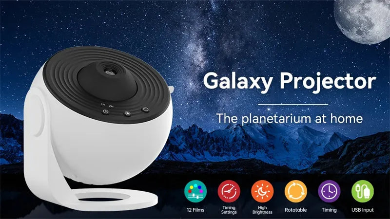 Night Light Galaxy Projector Starry Sky Projector 360 Rotate Planetarium Lamp For Kids Bedroom Valentines Day Gift Wedding Deco by Anti Spier