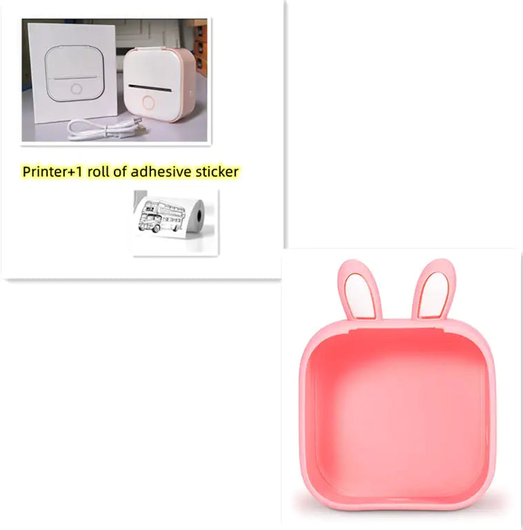 Portable Mini Thermal Label Printer Home Photo Printer Student Wrong Question Printer Bluetooth Mini Label Printer Price Tag by Anti Spier