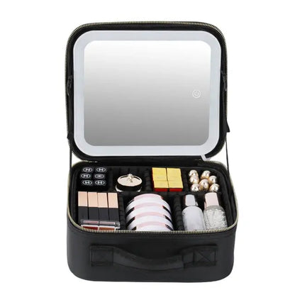 Smart LED Cosmetic Case with Mirror by Anti Spier