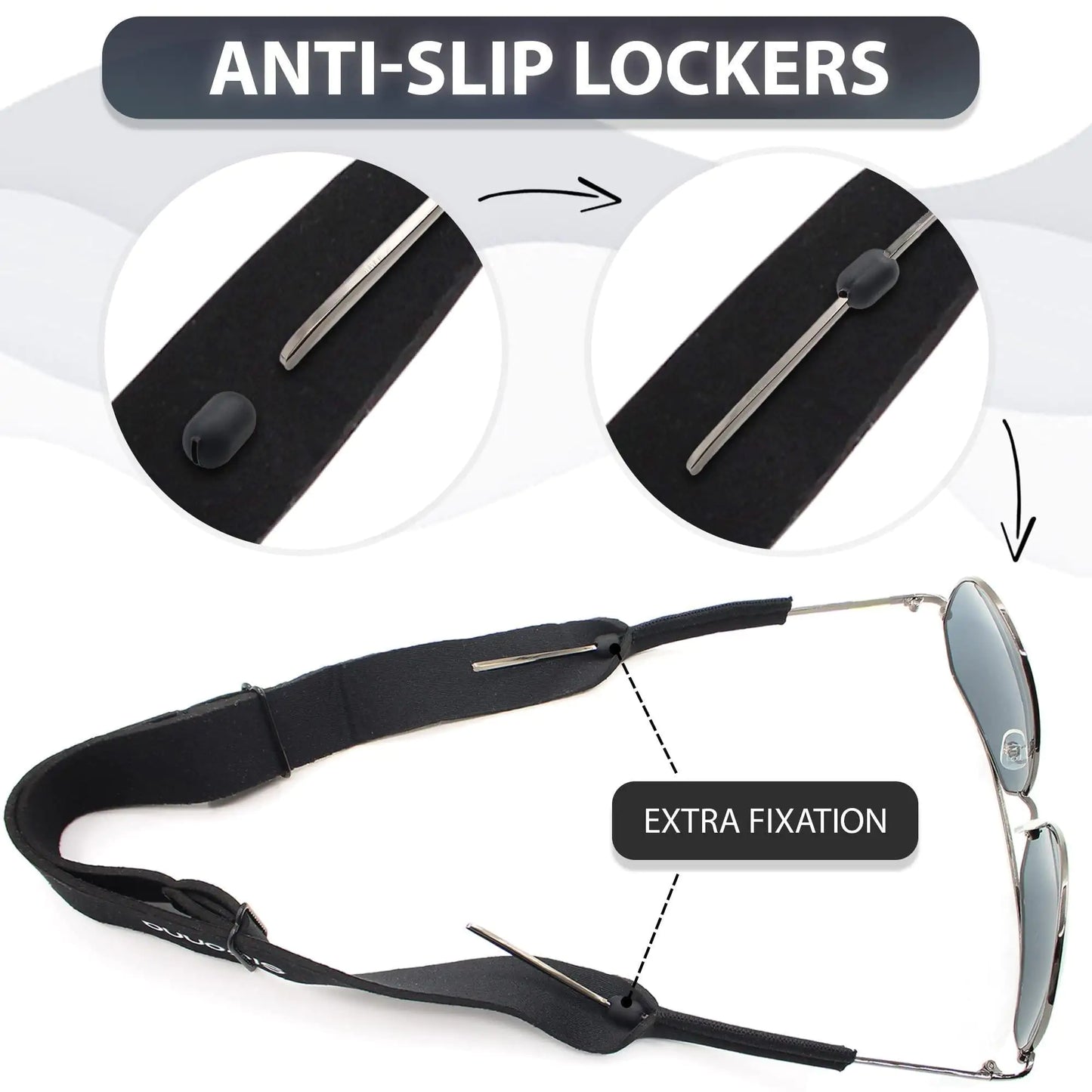 Eye Glass String Strap Holder Floating Glasses Adjustable Cord 22 inch Length by Anti Spier