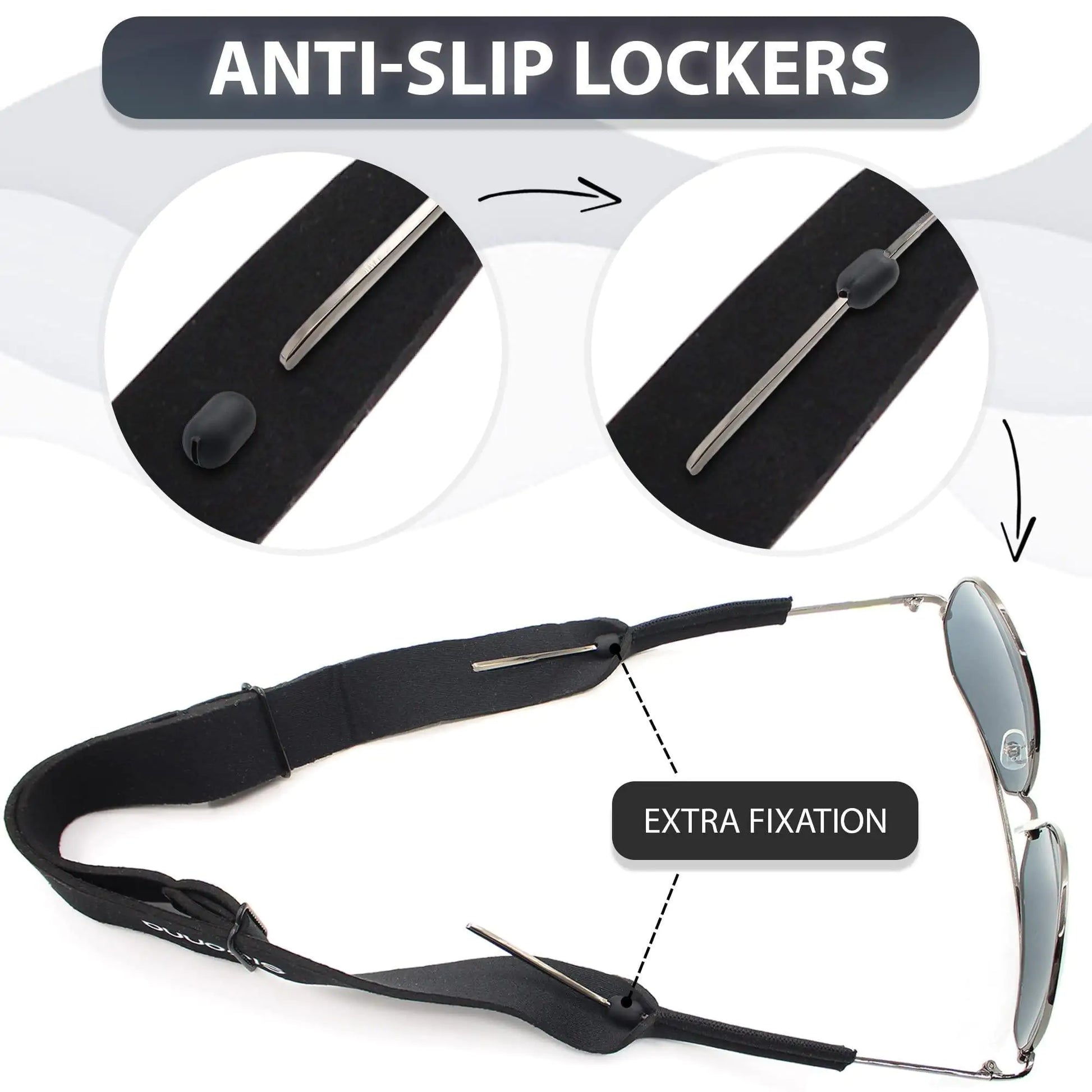 Eye Glass String Strap Holder Floating Glasses Adjustable Cord 22 inch Length by Anti Spier