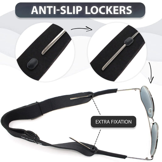 Eye Glass String Strap Holder Floating Glasses Adjustable Cord 22 inch Length by Anti Spier