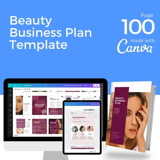 Downloadable Beauty Business Plan 100 Template by Anti Spier
