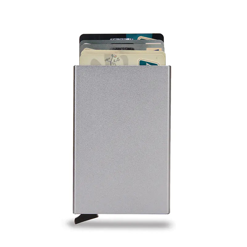 Anti-Magnetic Aluminum RFID Card Holder Wallet by Anti Spier