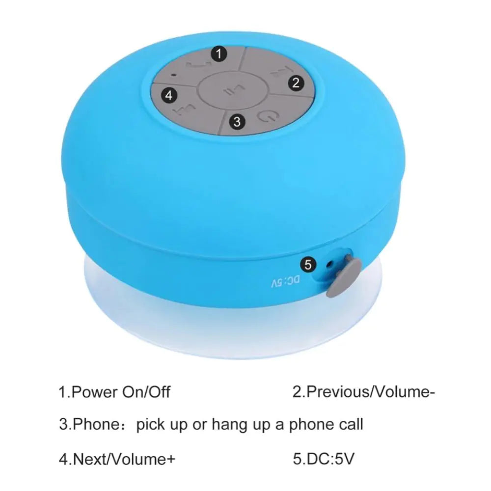 Hands-free Calling Small Waterproof Bluetooth Speaker by Anti Spier