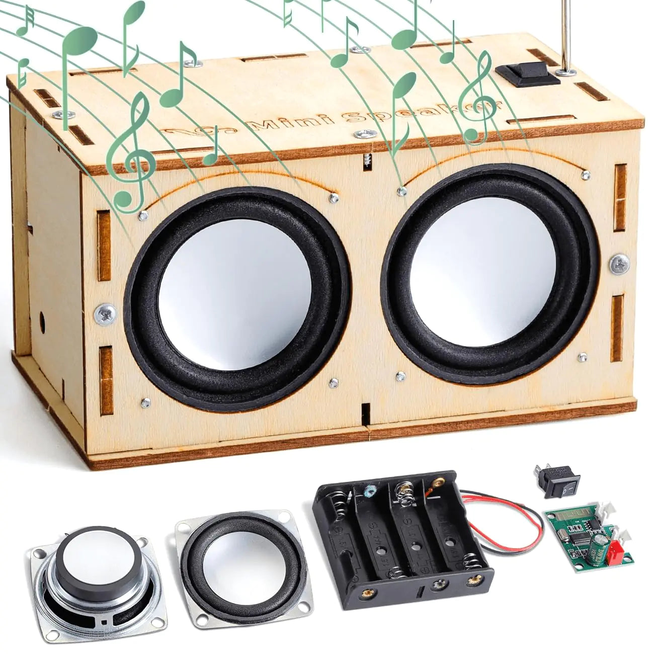 STEM Science Kits for Kids Age 8-12 Build Your Own Bluetooth Speaker - Teen Boys Gifts for 12 11 10 Year Old Boy Toys DIY STEM Crafts Science Experiments for Kids Toys 8-13 and up by Anti Spier