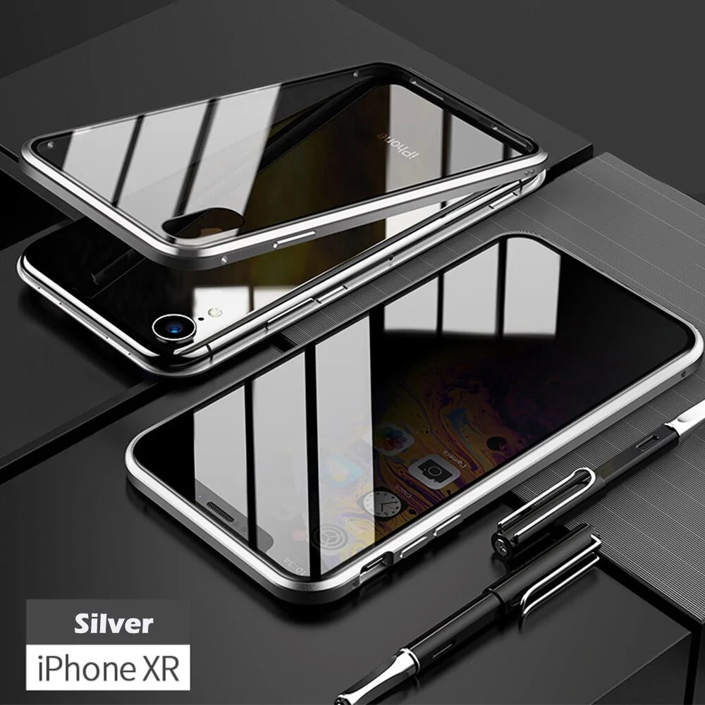Anti-Peep Magnetic Metal Phone Case For iPhone by Anti Spier