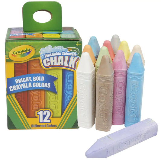 Anti-Roll Crayola Color Chalk - Assorted Color 12 Count by Anti Spier