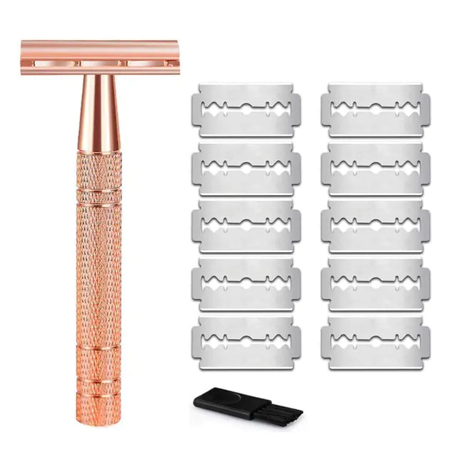 Rose Gold Double Edge Safety Razor by Anti Spier