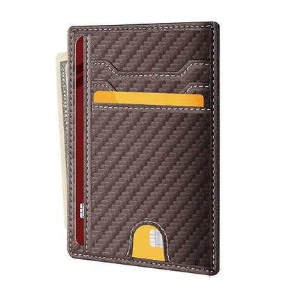 Leather Slim Wallet Credit Card Holder RFID Blocking Pocket ID Money USA by Anti Spier