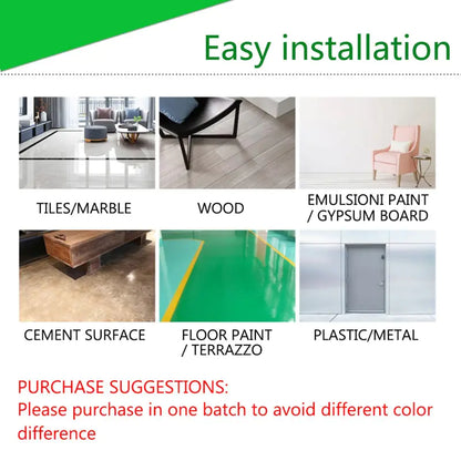 Thick Self-Adhesive Marble Floor Stickers by Anti Spier