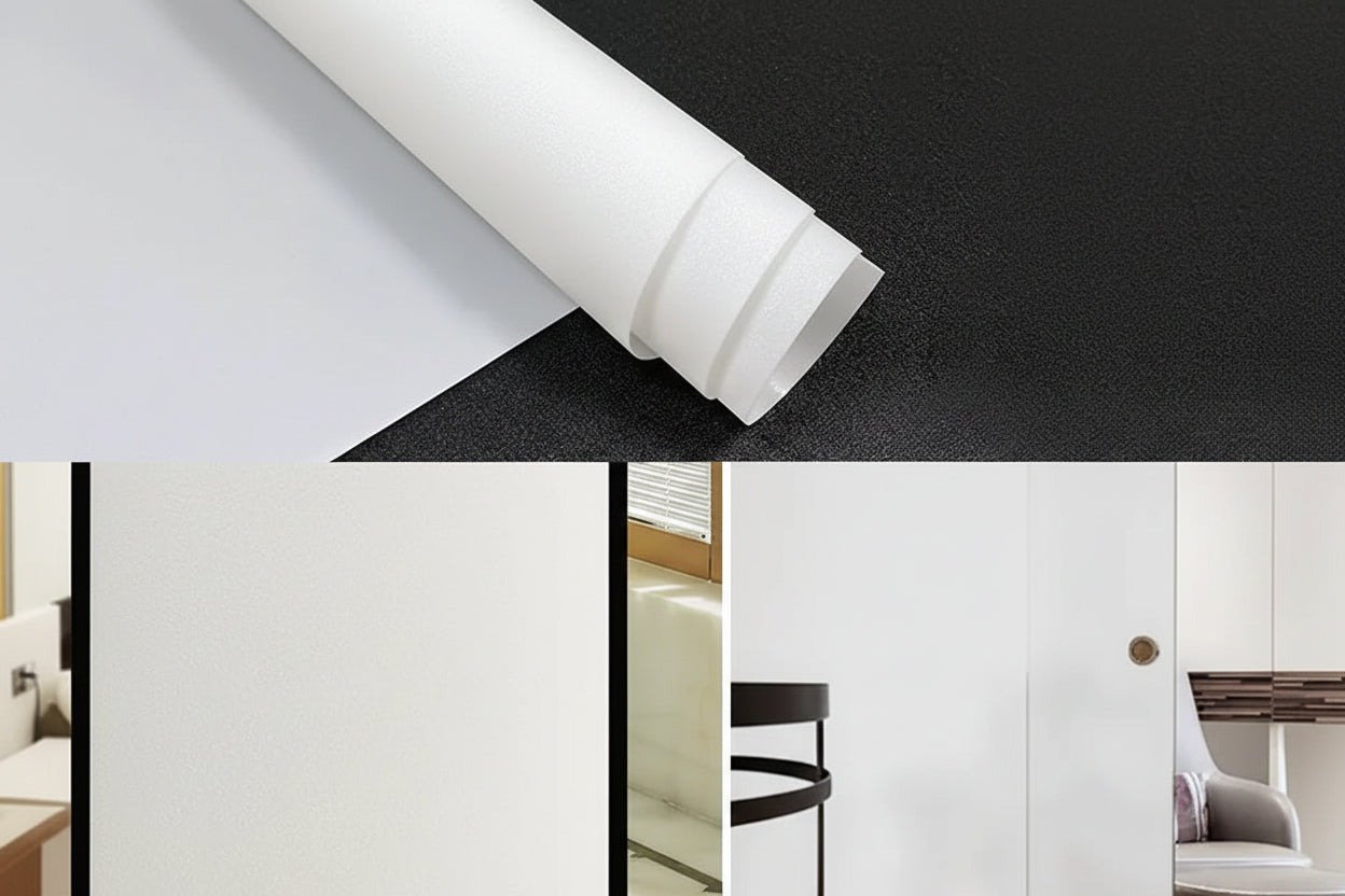 Frosted Glass Privacy Window Film for Offices - Static Cling Light Control by Anti Spier