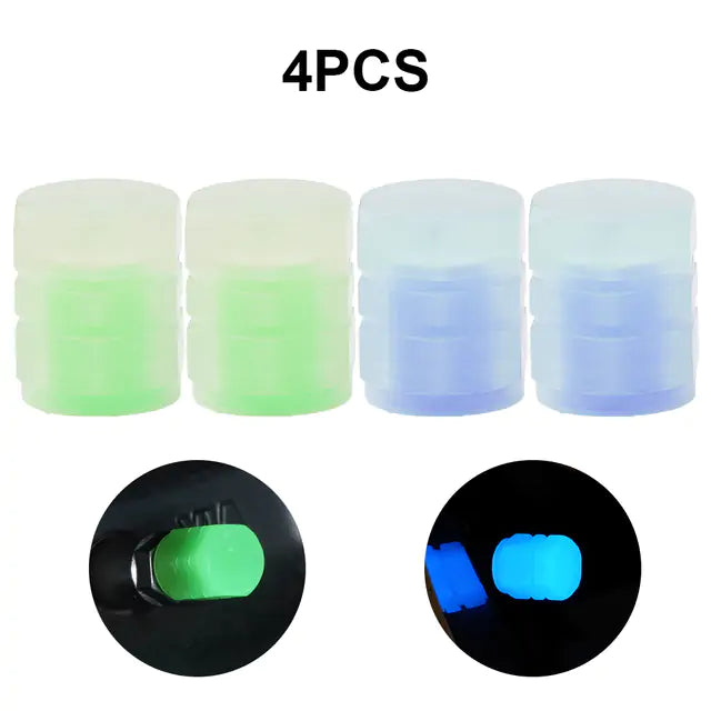 Luminous Tire Valve Stem Cap by Anti Spier