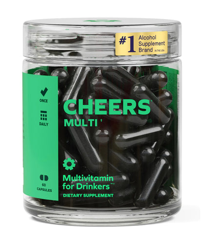 Cheers Multi | Multivitamin for Drinkers | Replenish Lost Vitamins from Drinking & Support Overall Health | 30 Doses | Choline Betaine Niacin B-Vitamins | Daily Multivitamin Supplement by Anti Spier