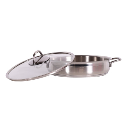 Serenk Modernist 5 Piece Stainless Steel Pots and Pan Set by Anti Spier