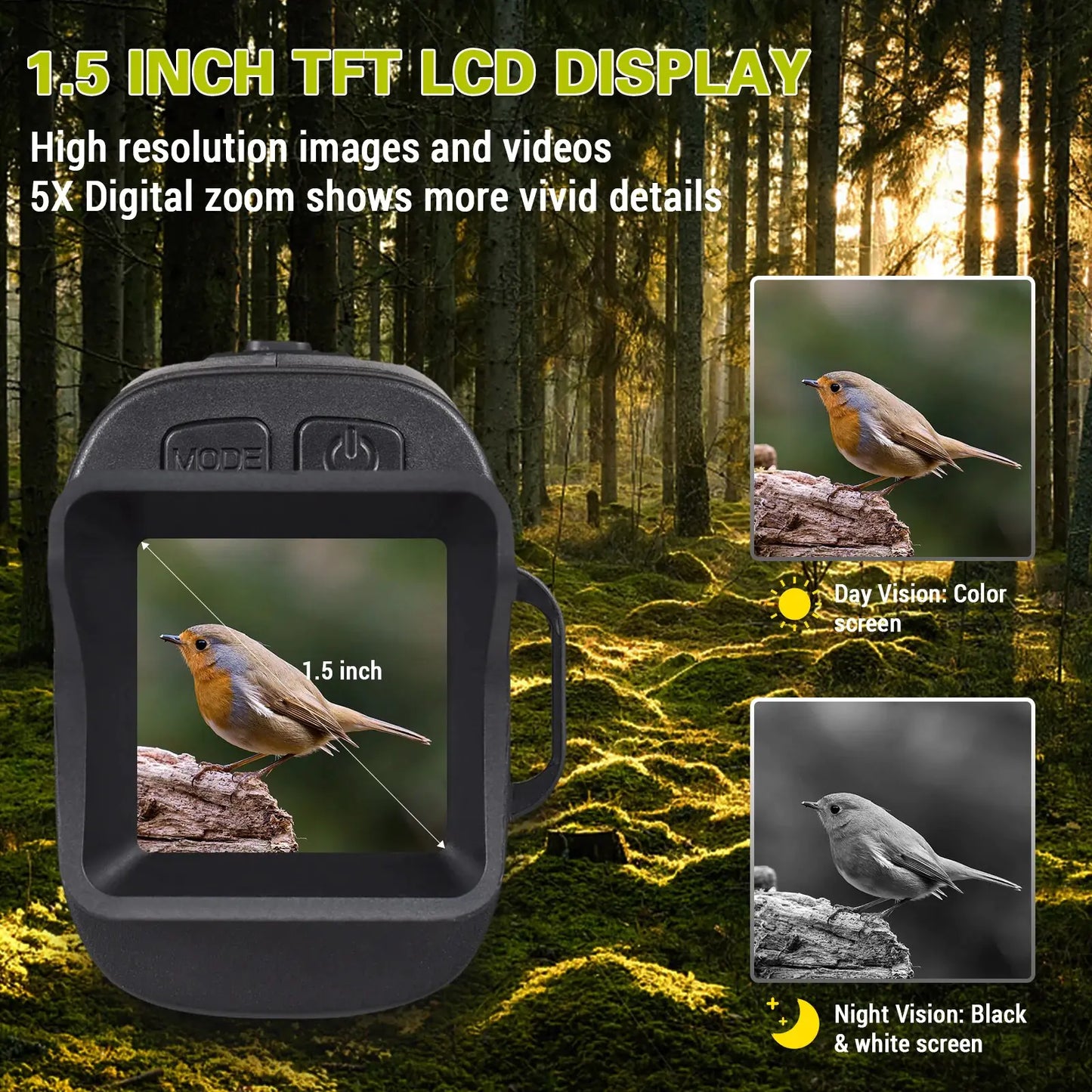 Digital Night Vision Monocular 24MP 1080P by Anti Spier
