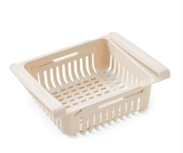 Refrigerator Telescopic Storage Basket by Anti Spier