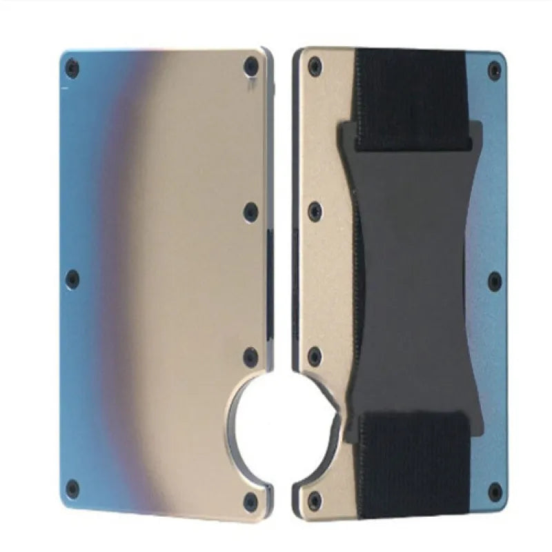 New Metal Card Bag Carbon Fiber Wallet Wallet RFID Anti-theft Swiping Blocking Technology by Anti Spier