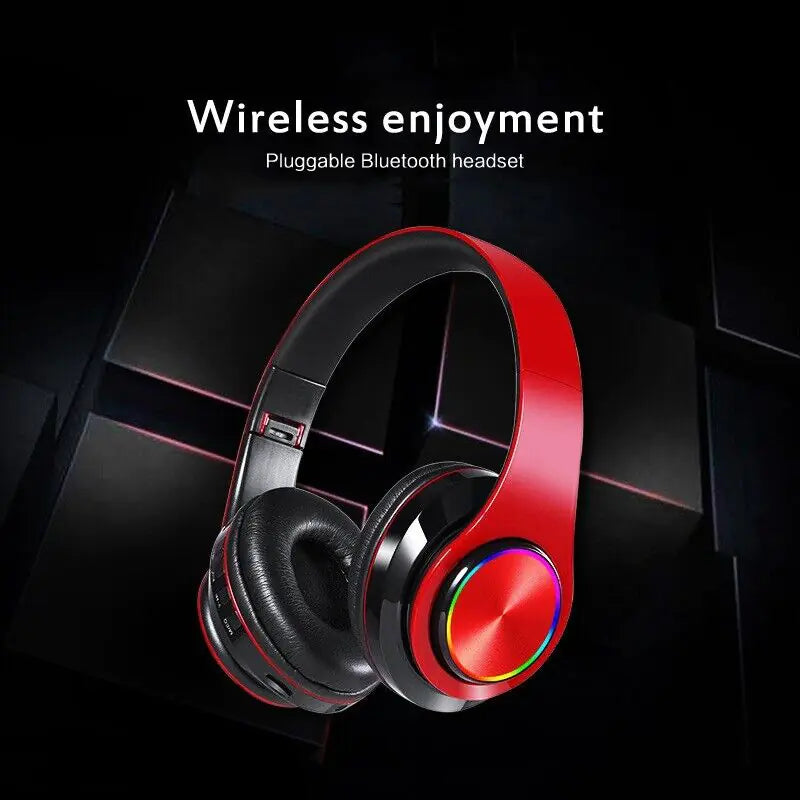 Super Bass Wireless Bluetooth Headphones Foldable Stereo Earphones Headsets Mic by Anti Spier