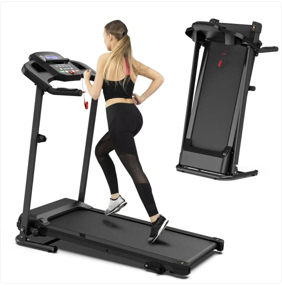 Folding Treadmill with Pulse Sensor by Anti Spier