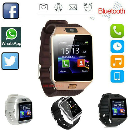 Bluetooth Smart Watch w/Camera Waterproof Phone Mate For Android Samsung iPhone by Anti Spier