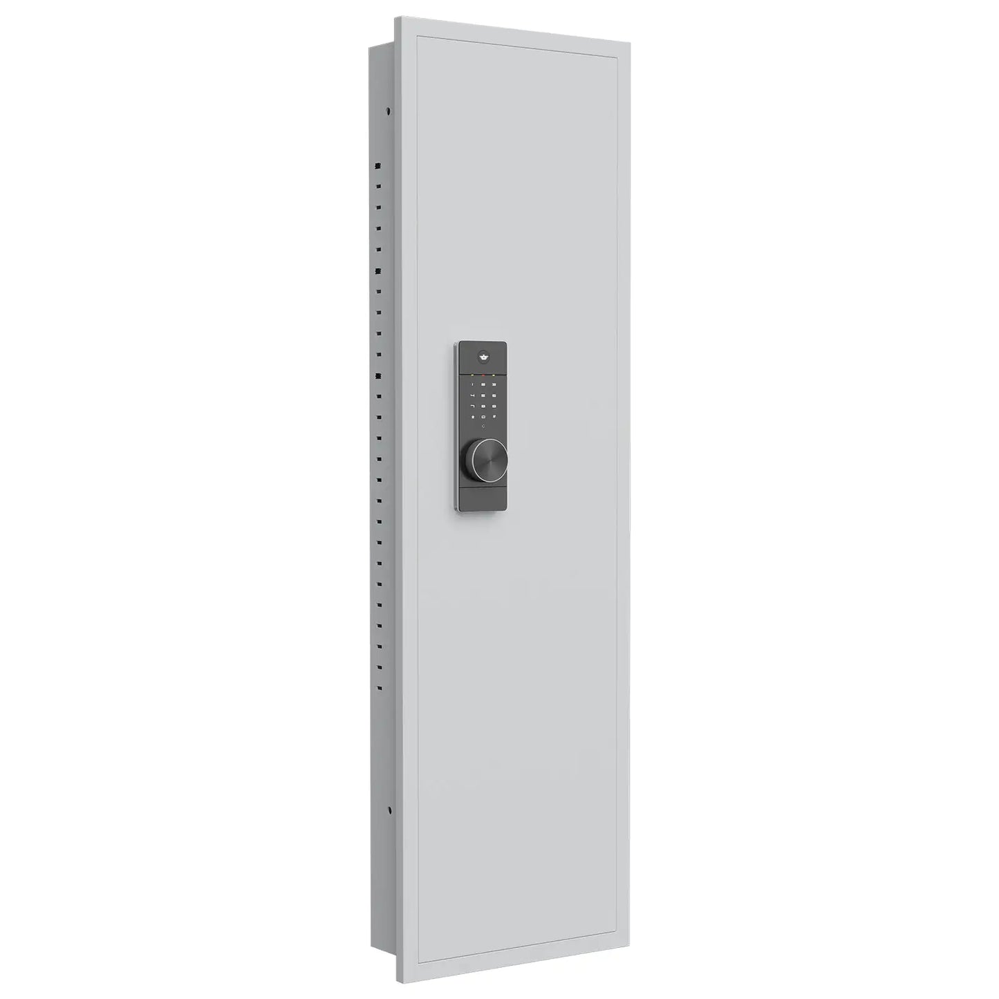 53Passwod Touch Panel In-Wall Safe,Hidden Wall Gun Safe For Rifles With Adjustable Shelves,Assembled Storage Multifunctional Wall Safe For Firearm And Valuables White-Digital by Anti Spier