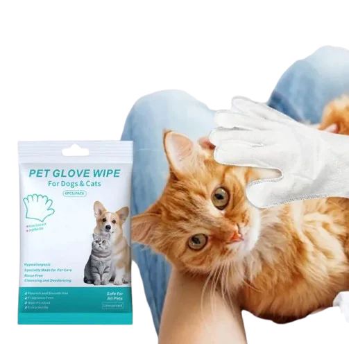 Pet Cleaning Gloves & Wipes by Anti Spier