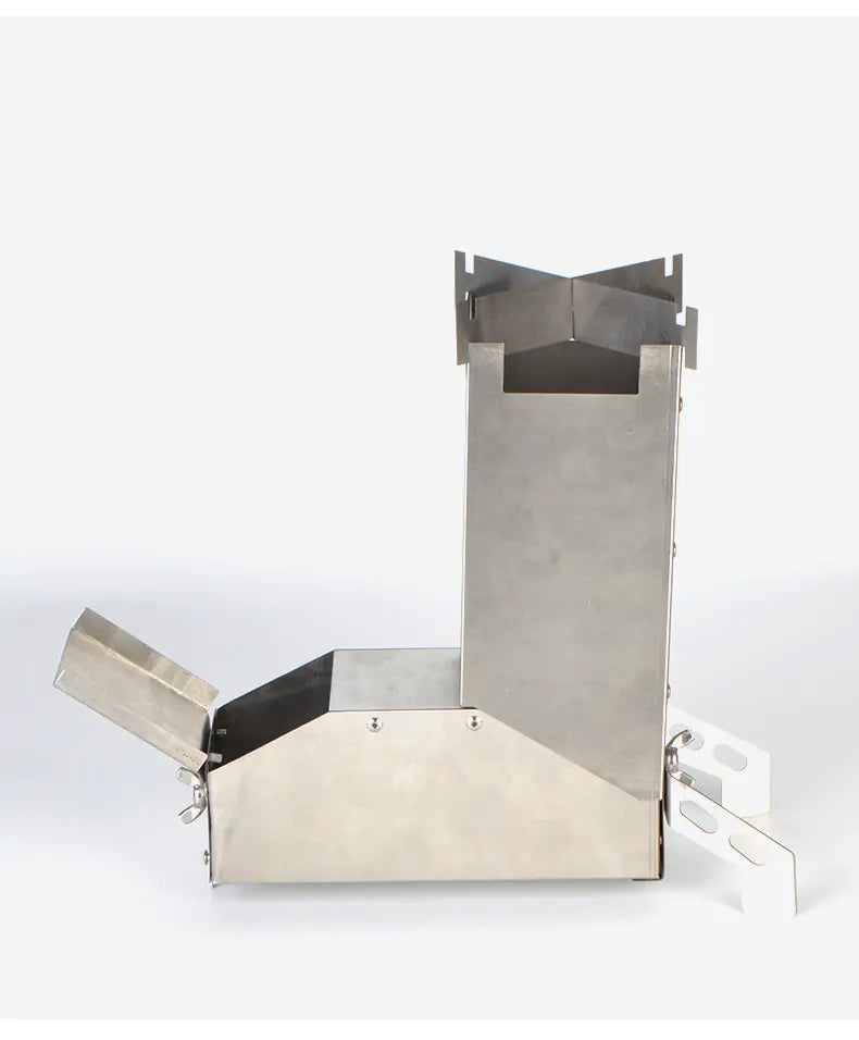 Stainless Steel Folding BBQ Grill for Camping and Firewood by Anti Spier