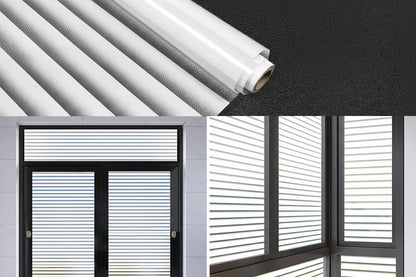 Frosted Glass Privacy Window Film for Offices - Static Cling Light Control by Anti Spier