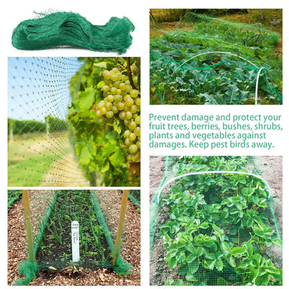 33FT Anti Bird Netting Pond Net Protection Tree Crops Plants Fruits Garden Mesh by Anti Spier