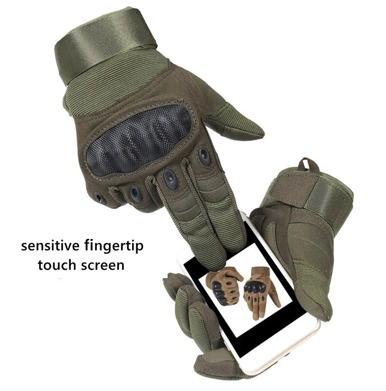 Tactical Motorcycle Motocross Full Finger Gloves Motorbike Riding Racing Mittens by Anti Spier