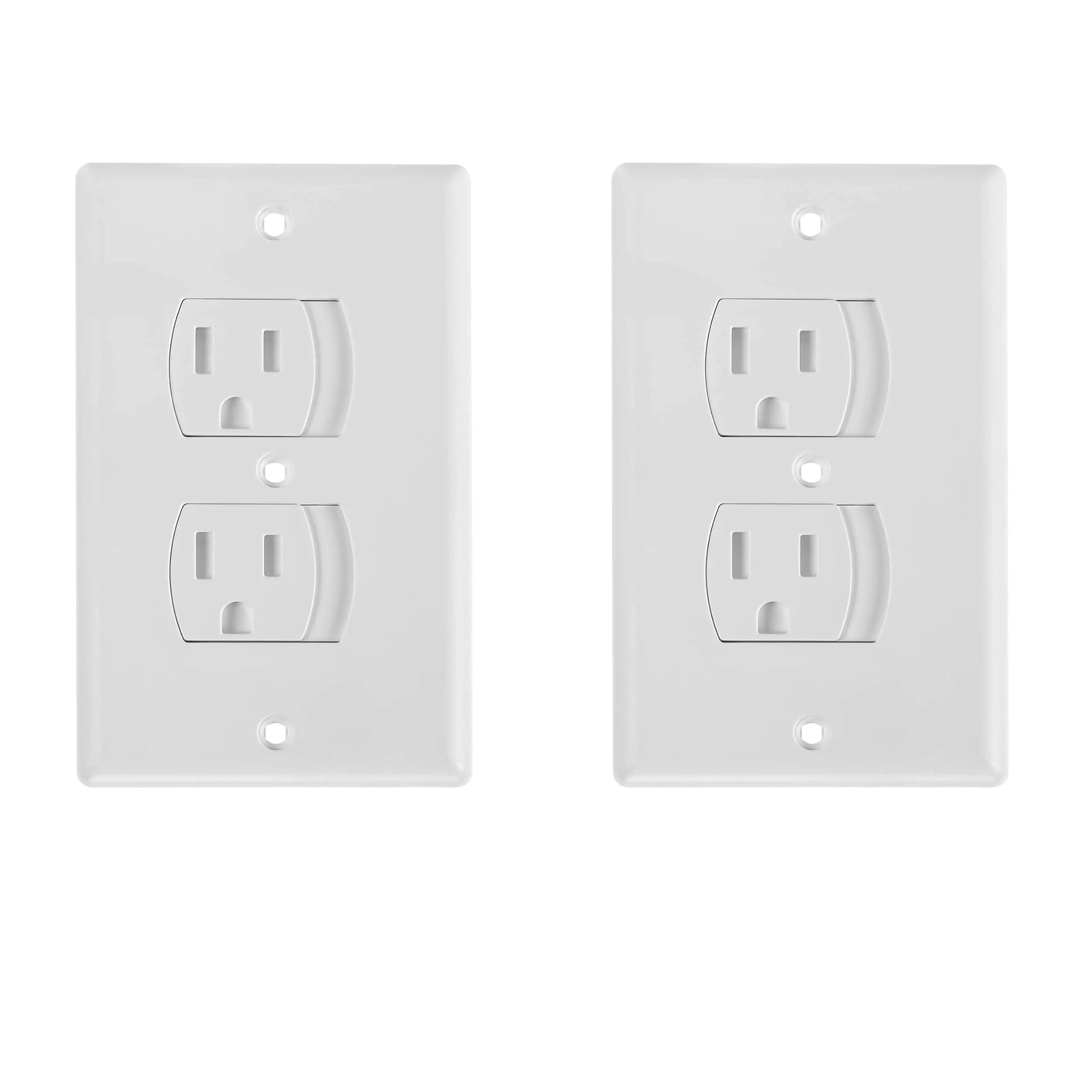 Bates- Self Closing Outlet Covers 2 Pack Sliding Outlet Covers Outlet Cover Outlet Covers Baby Proofing Baby Outlet Cover Baby Proofing Outlet Cover Plug Covers for Electrical Outlets by Anti Spier
