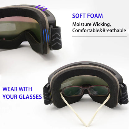 Anti-Fog Ski Goggles with Magnetic Lens by Anti Spier