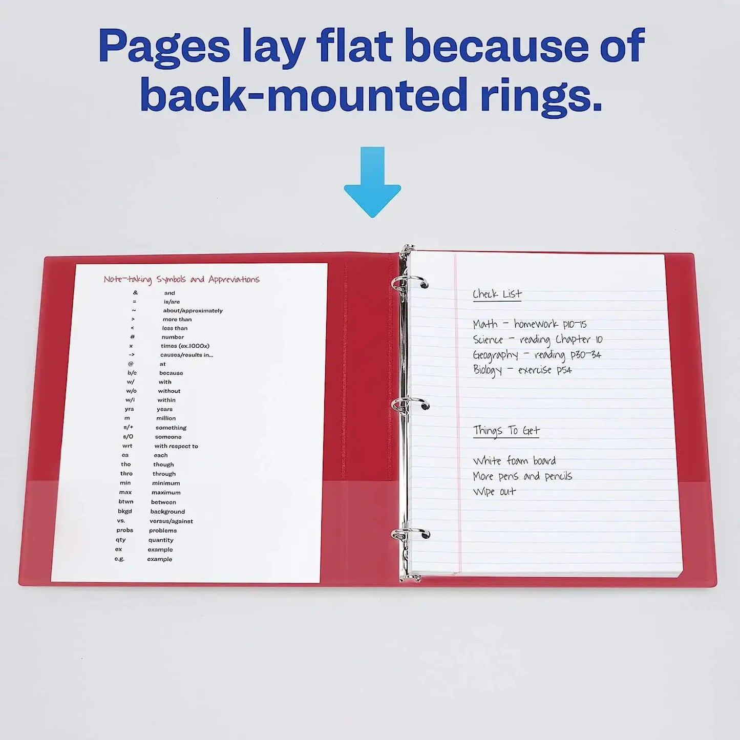 3 Ring Binder- 1" - Red by Anti Spier