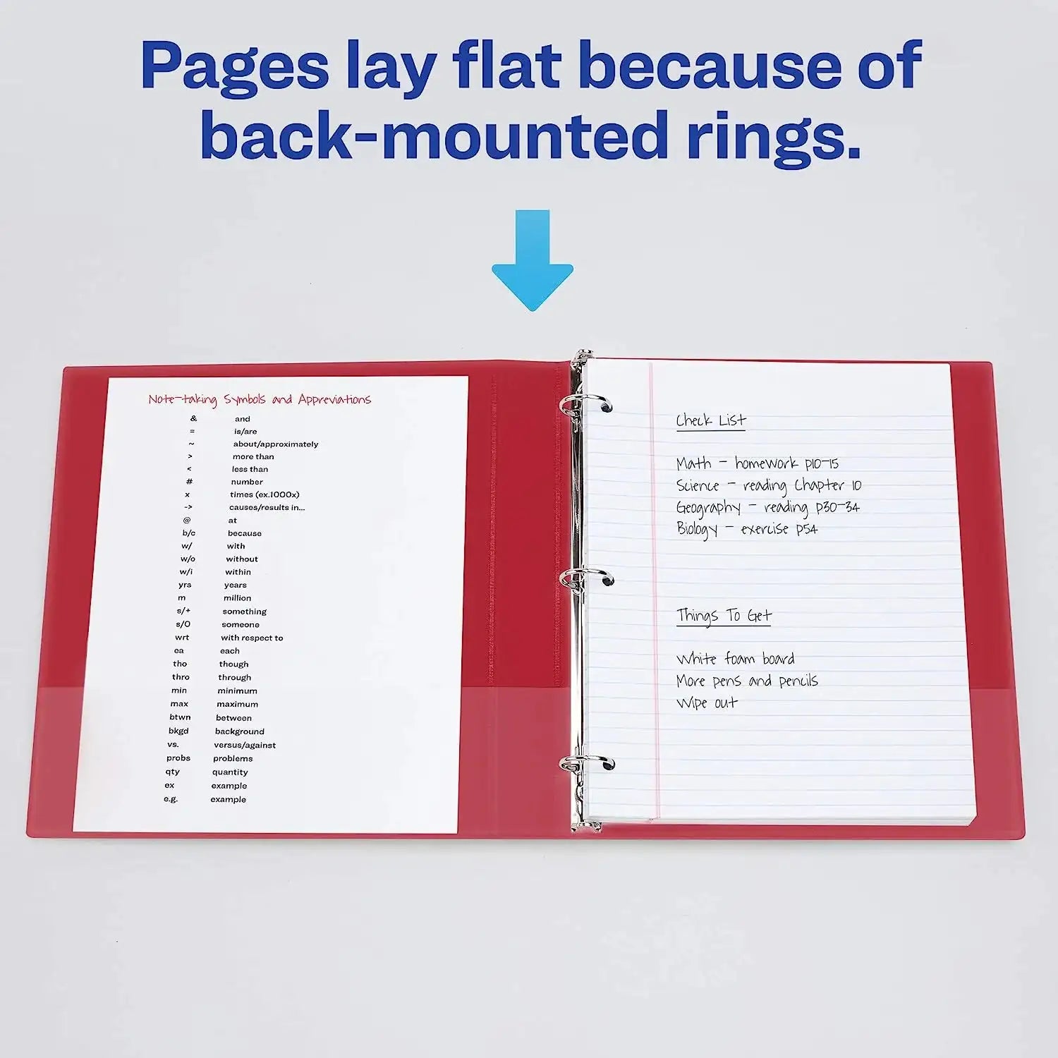 3 Ring Binder- 1" - Red by Anti Spier