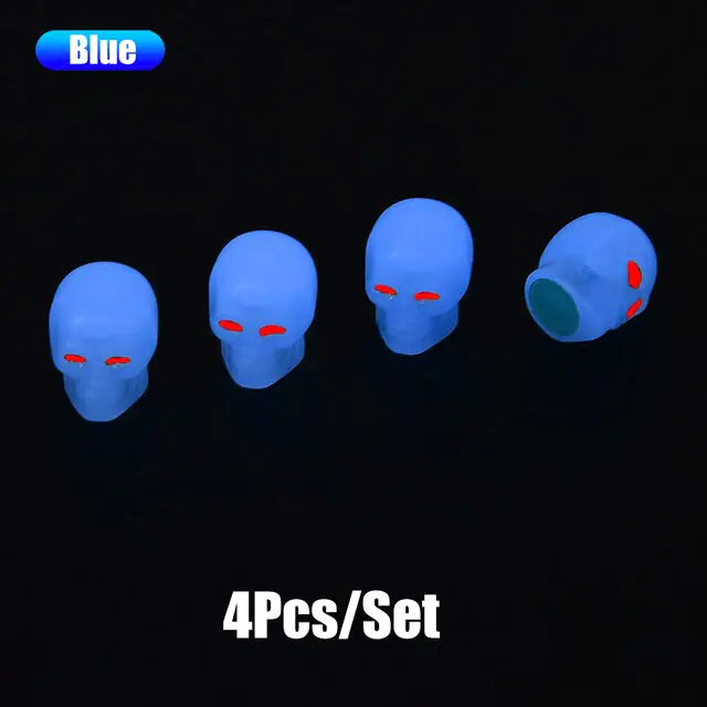 Glow in The Dark Tire Valve Caps by Anti Spier
