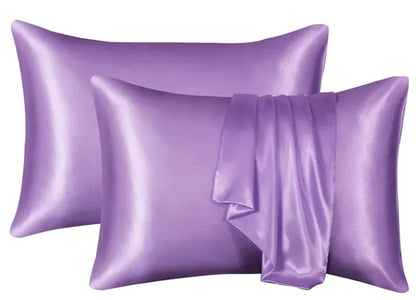 Silk-like Solid Color Pillowcase by Anti Spier