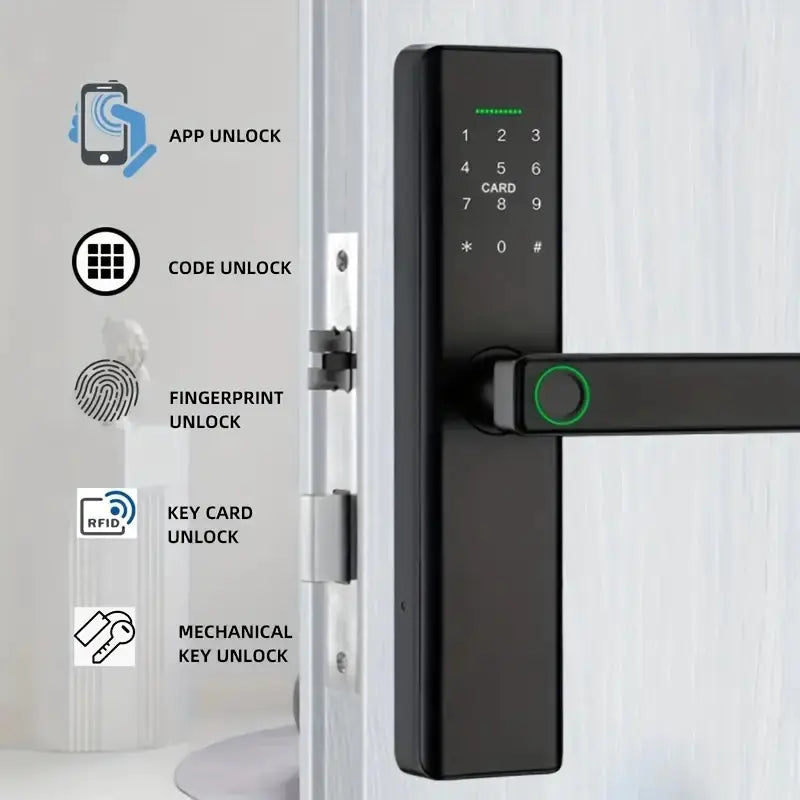 Smart Fingerprint Password Lock for Wooden Doors by Anti Spier